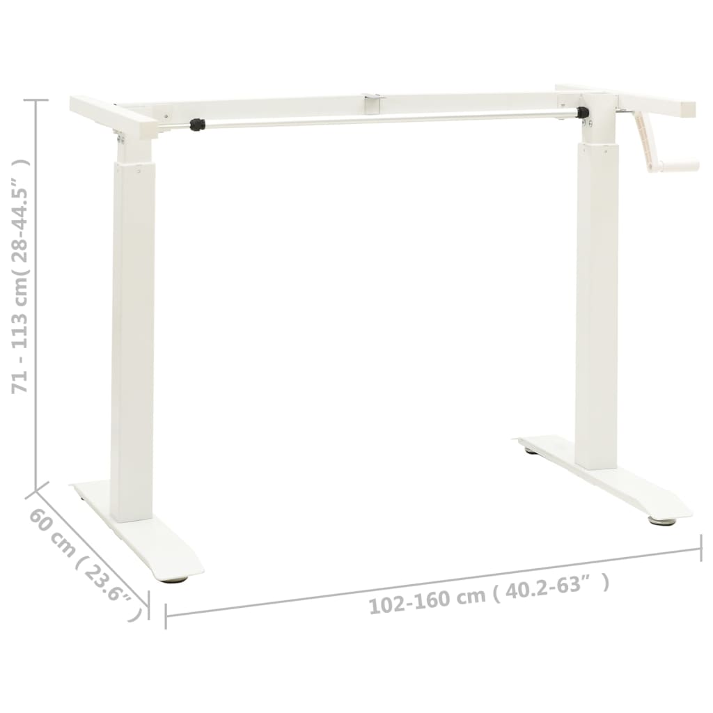 Zit-stabureauframe met slinger handmatig wit is nu te koop bij PeponiXL, paradijselijk wonen!