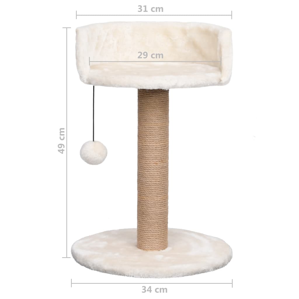 Kattenboom met mandje 49 cm zeegras is nu te koop bij PeponiXL, paradijselijk wonen!