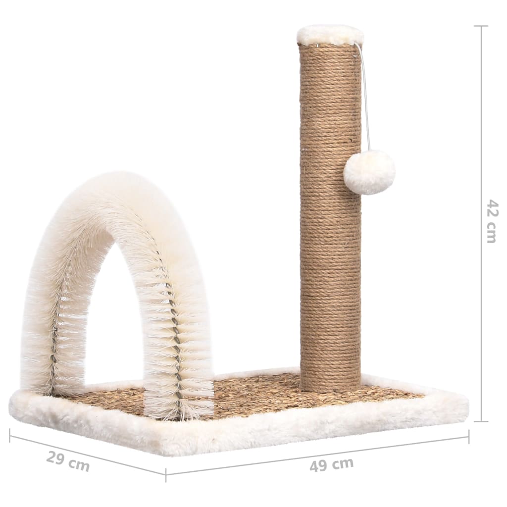 Kattenkrabpaal met borstelboog en krabpaal is nu te koop bij PeponiXL, paradijselijk wonen!