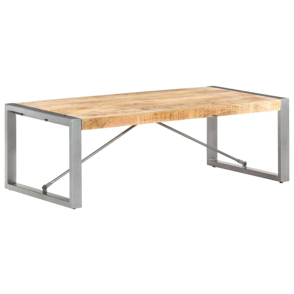 Salontafel 120x60x40 cm ruw mangohout is nu te koop bij PeponiXL, paradijselijk wonen!