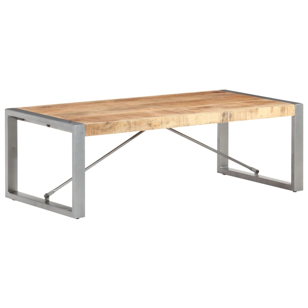 Salontafel 120x60x40 cm ruw mangohout is nu te koop bij PeponiXL, paradijselijk wonen!