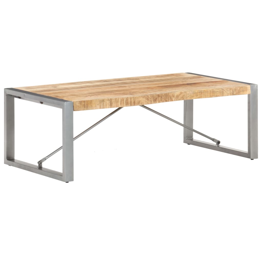Salontafel 120x60x40 cm ruw mangohout is nu te koop bij PeponiXL, paradijselijk wonen!