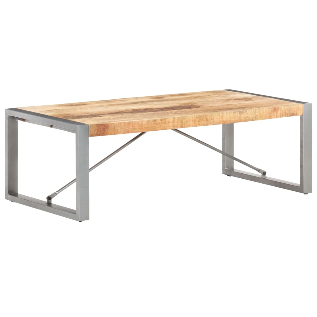 Salontafel 120x60x40 cm ruw mangohout is nu te koop bij PeponiXL, paradijselijk wonen!