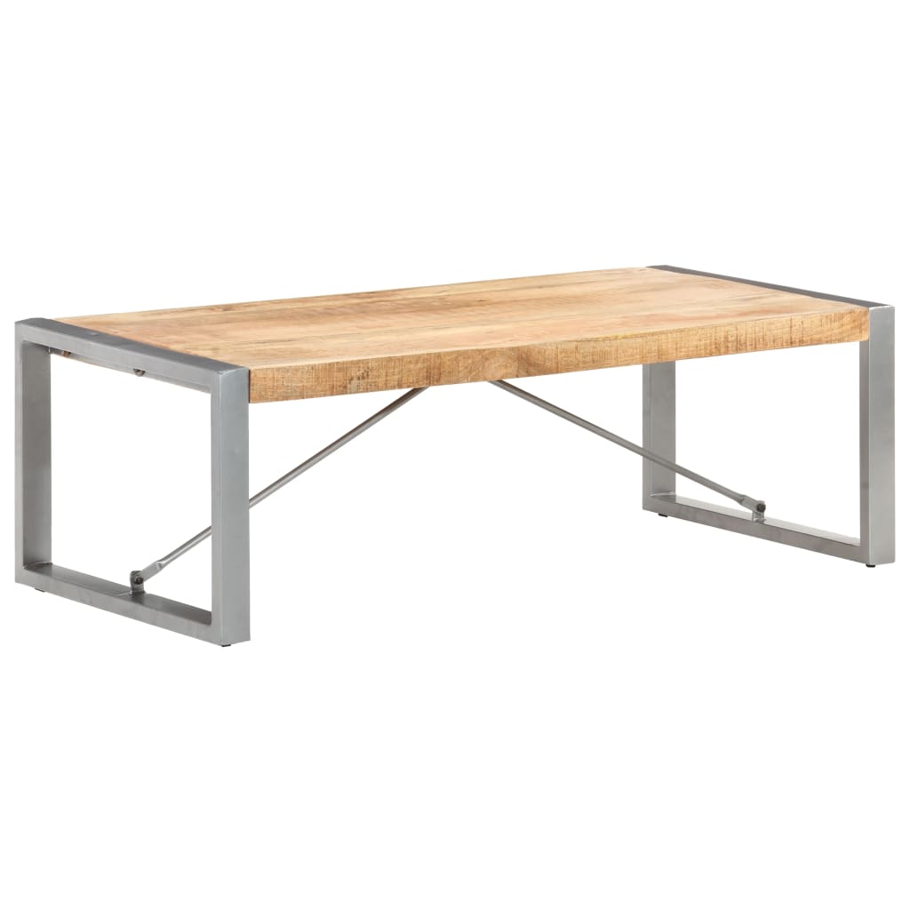 Salontafel 120x60x40 cm ruw mangohout is nu te koop bij PeponiXL, paradijselijk wonen!