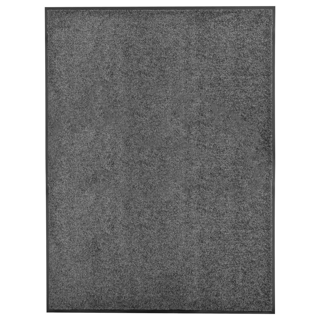 Deurmat wasbaar 90x120 cm antraciet is nu te koop bij PeponiXL, paradijselijk wonen!
