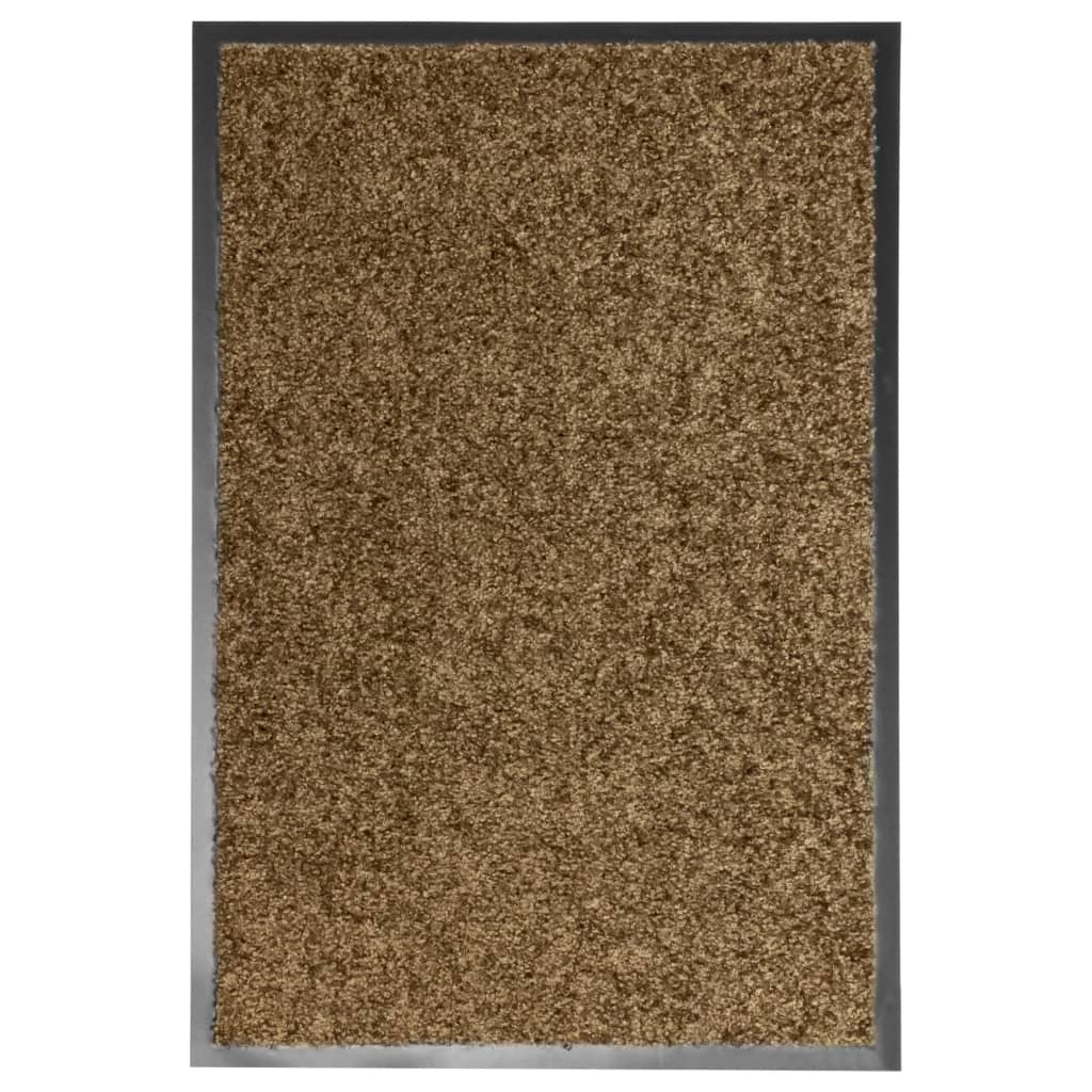 Deurmat wasbaar 40x60 cm bruin is nu te koop bij PeponiXL, paradijselijk wonen!
