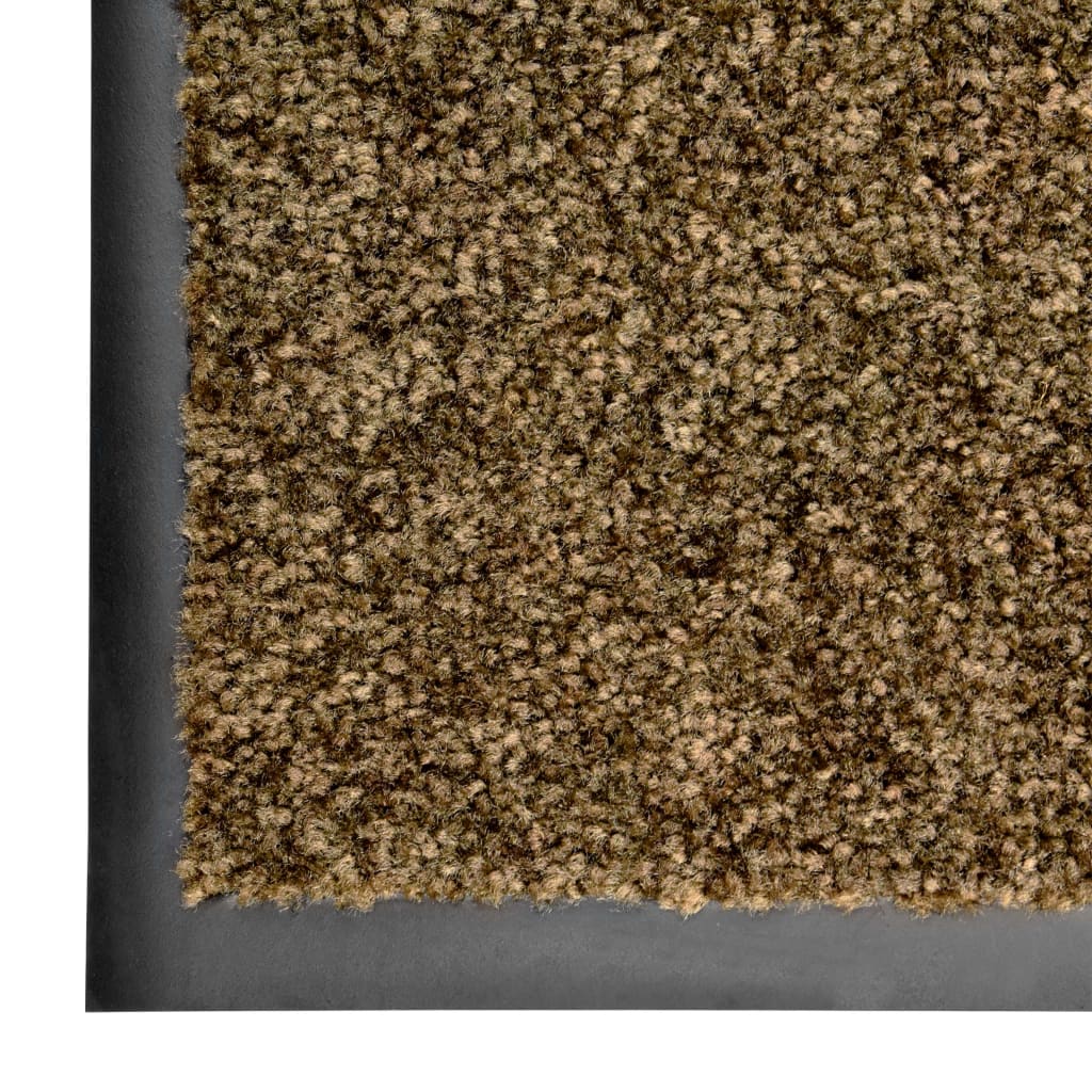 Deurmat wasbaar 40x60 cm bruin is nu te koop bij PeponiXL, paradijselijk wonen!