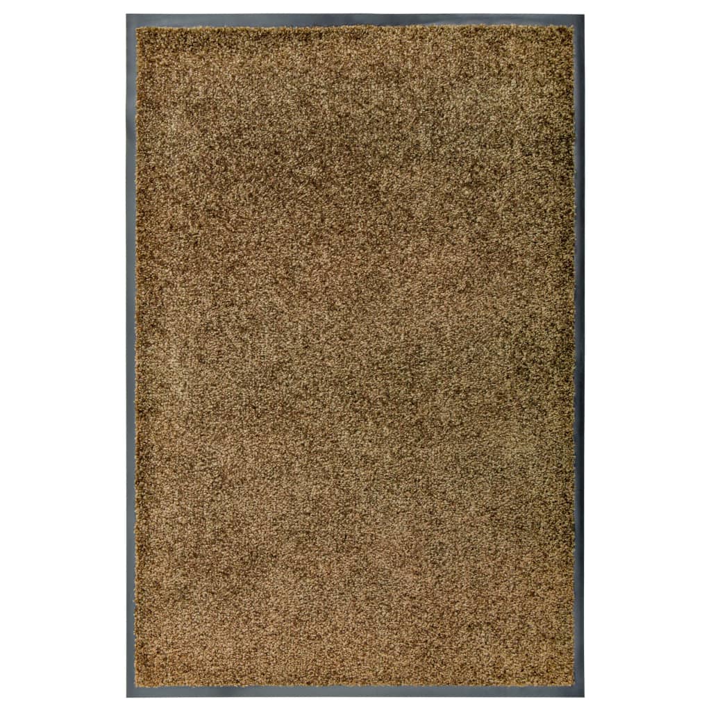 Deurmat wasbaar 60x90 cm bruin is nu te koop bij PeponiXL, paradijselijk wonen!