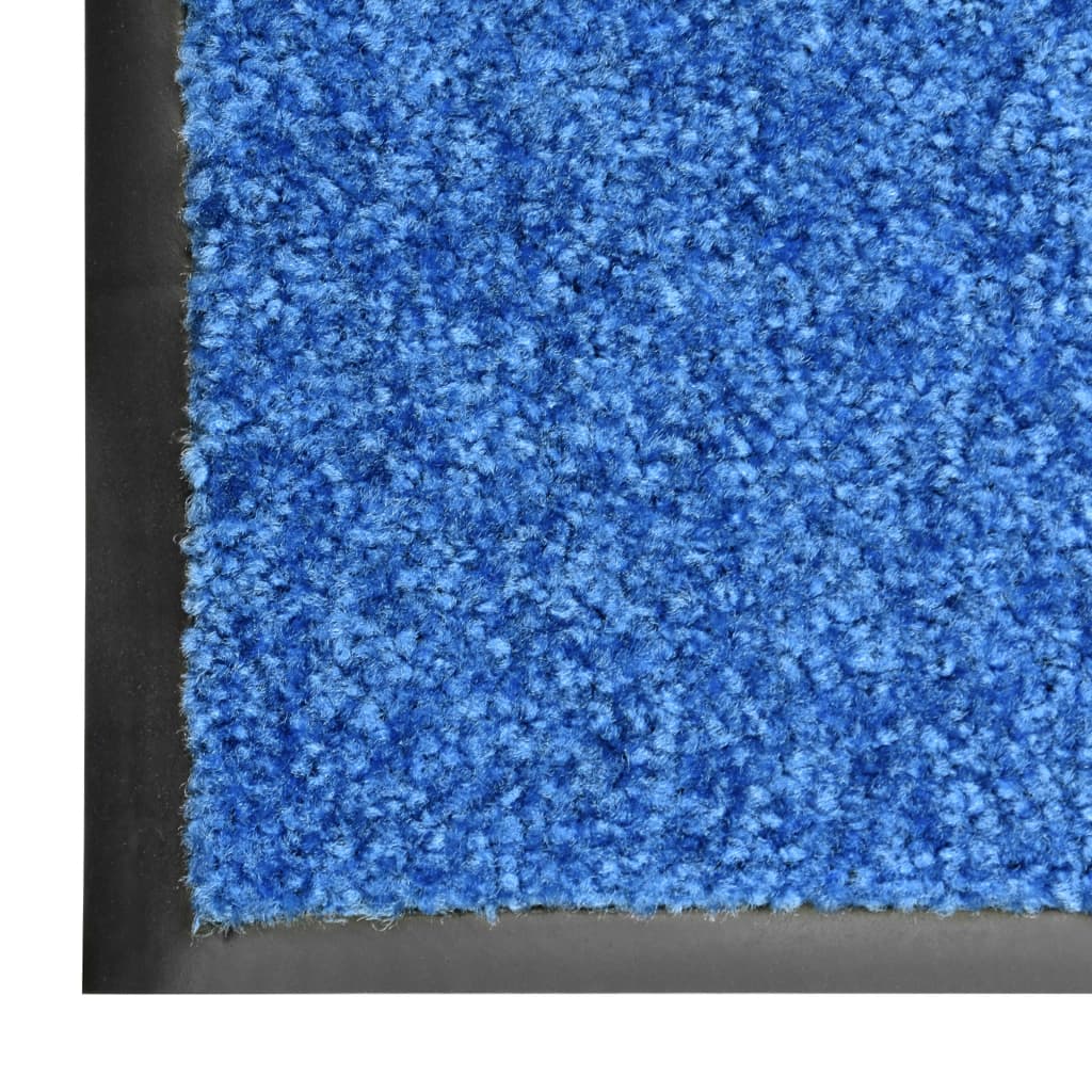 Deurmat wasbaar 40x60 cm blauw is nu te koop bij PeponiXL, paradijselijk wonen!