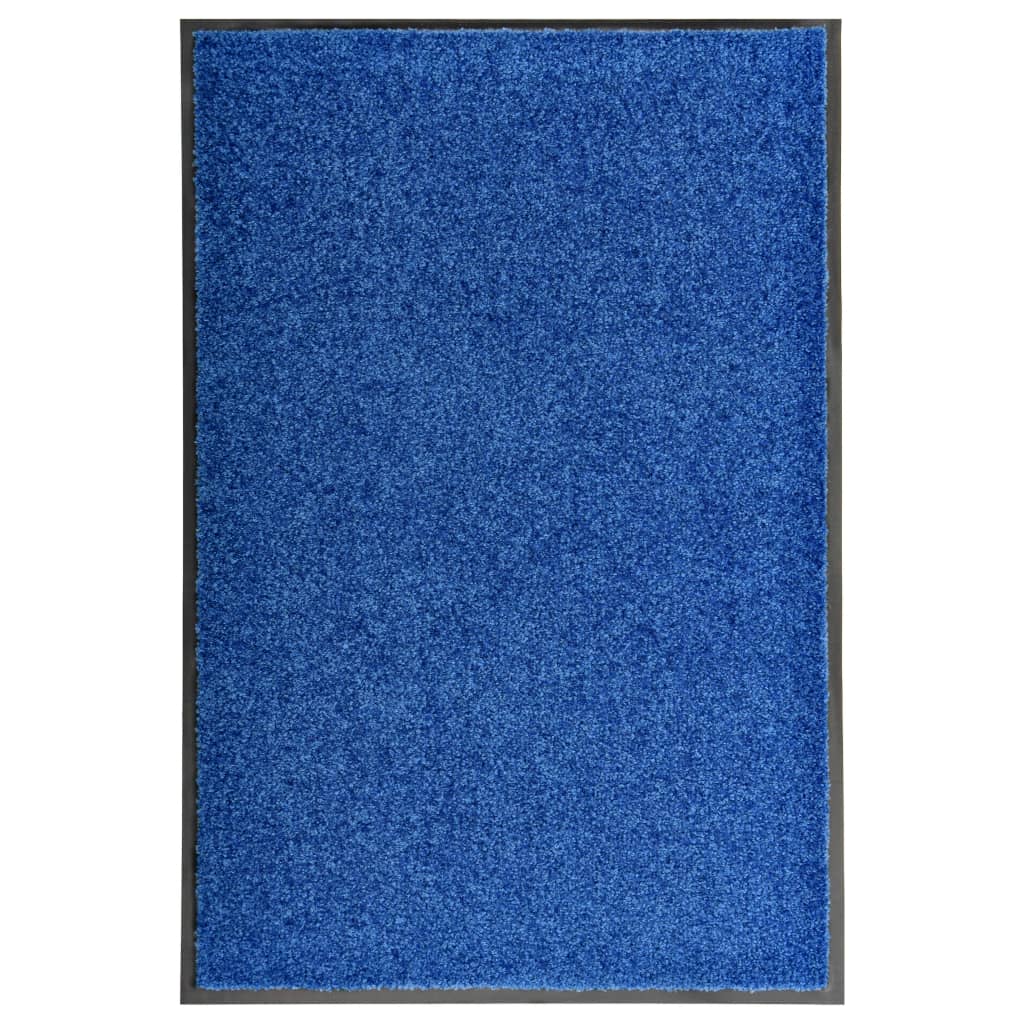 Deurmat wasbaar 60x90 cm blauw is nu te koop bij PeponiXL, paradijselijk wonen!