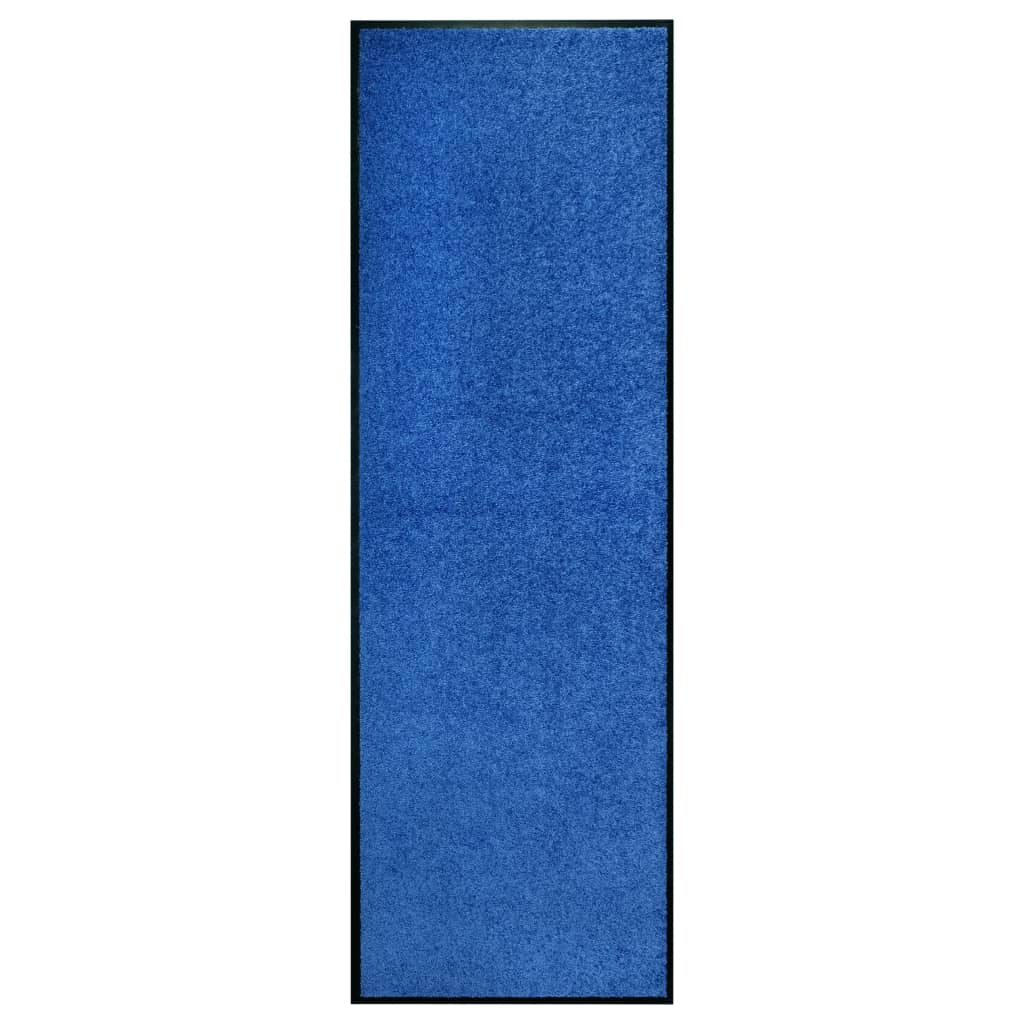 Deurmat wasbaar 60x180 cm blauw is nu te koop bij PeponiXL, paradijselijk wonen!