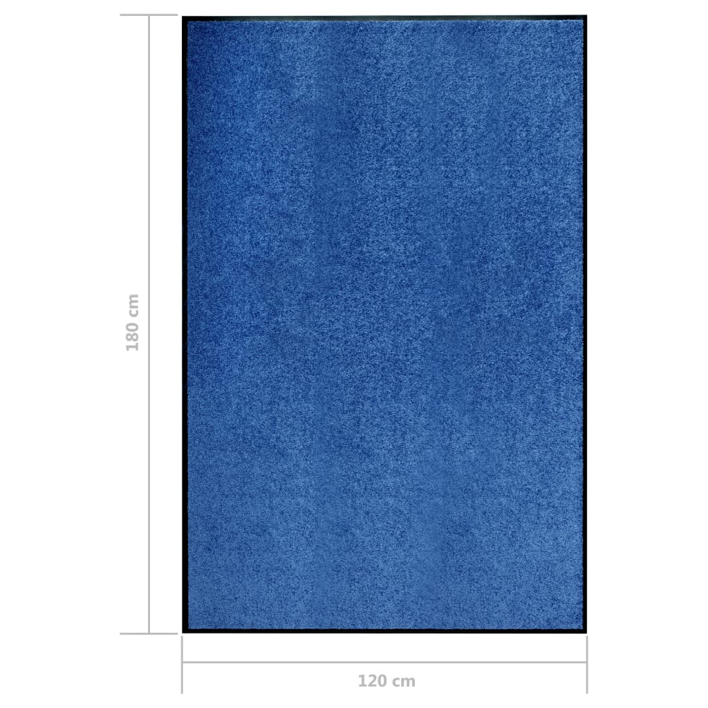 Deurmat wasbaar 120x180 cm blauw is nu te koop bij PeponiXL, paradijselijk wonen!