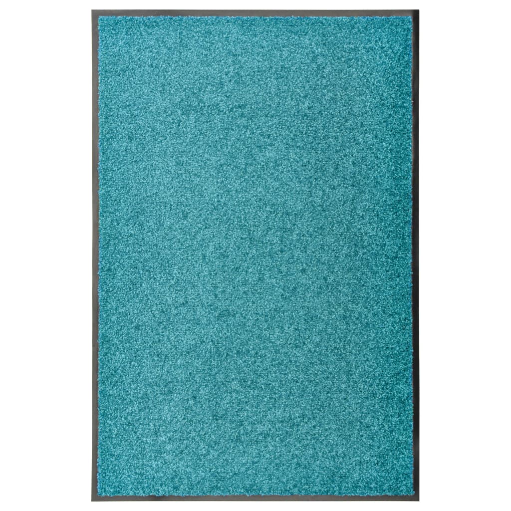 Deurmat wasbaar 60x90 cm cyaan is nu te koop bij PeponiXL, paradijselijk wonen!