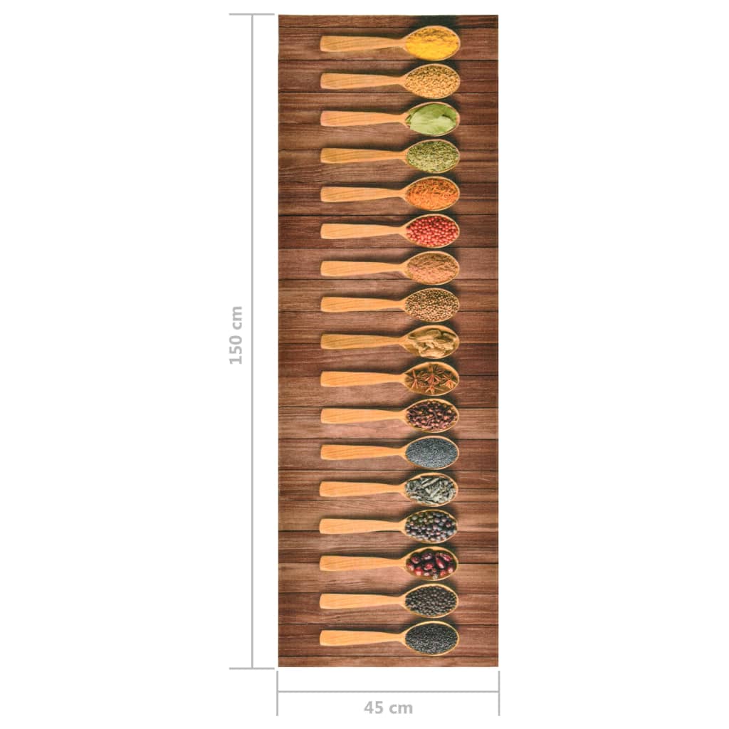 Keukenmat wasbaar Spoon 45x150 cm is nu te koop bij PeponiXL, paradijselijk wonen!