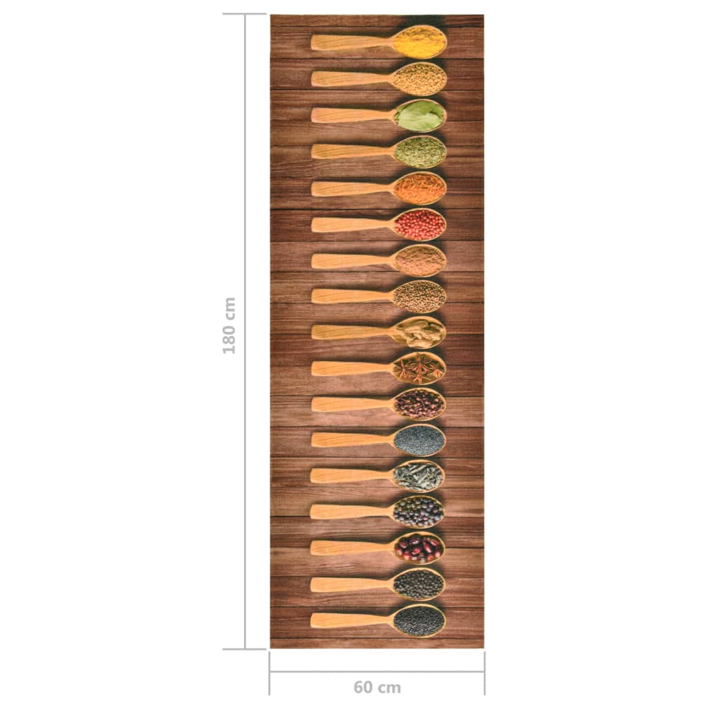 Keukenmat wasbaar Spoon 60x180 cm is nu te koop bij PeponiXL, paradijselijk wonen!