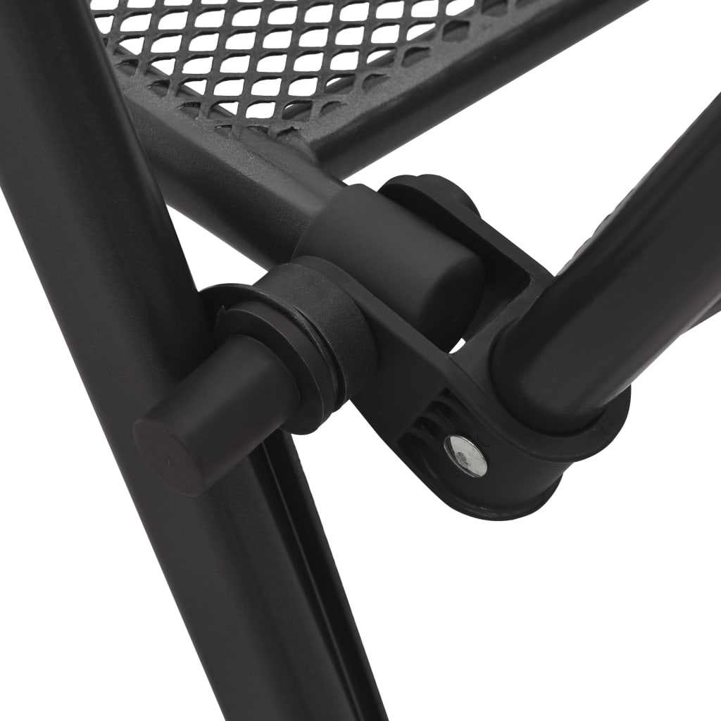 Klapstoelen mesh 4 st staal antraciet is nu te koop bij PeponiXL, paradijselijk wonen!