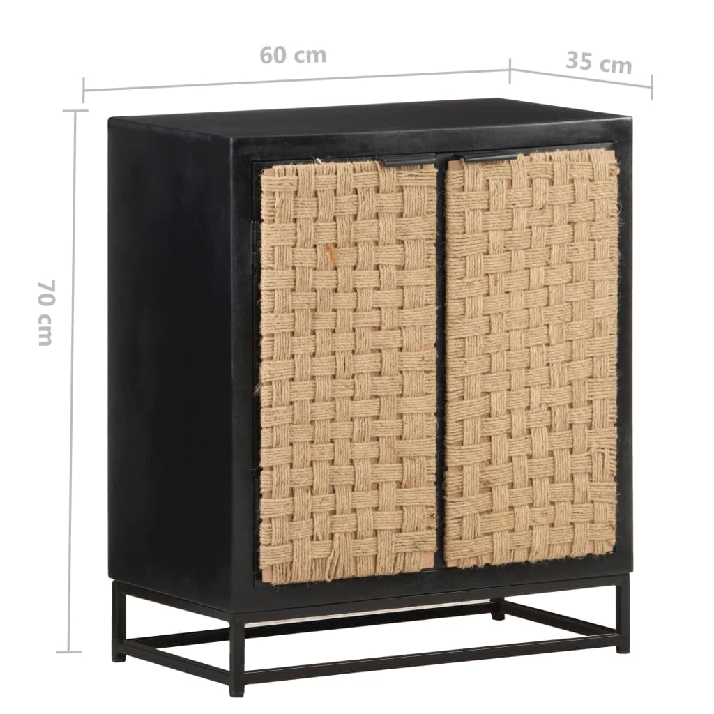 Dressoir 60x35x70 cm massief mangohout is nu te koop bij PeponiXL, paradijselijk wonen!