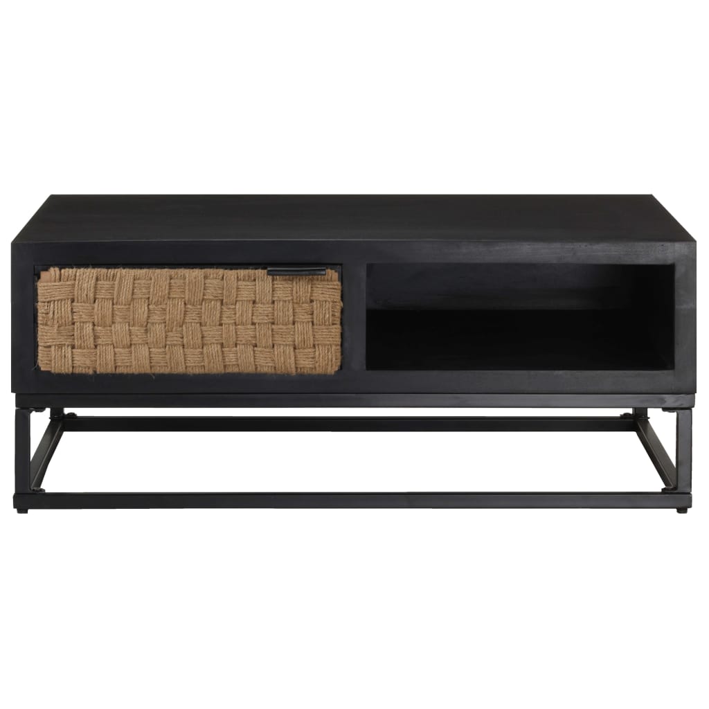 Salontafel 90x60x35 cm massief mangohout is nu te koop bij PeponiXL, paradijselijk wonen!