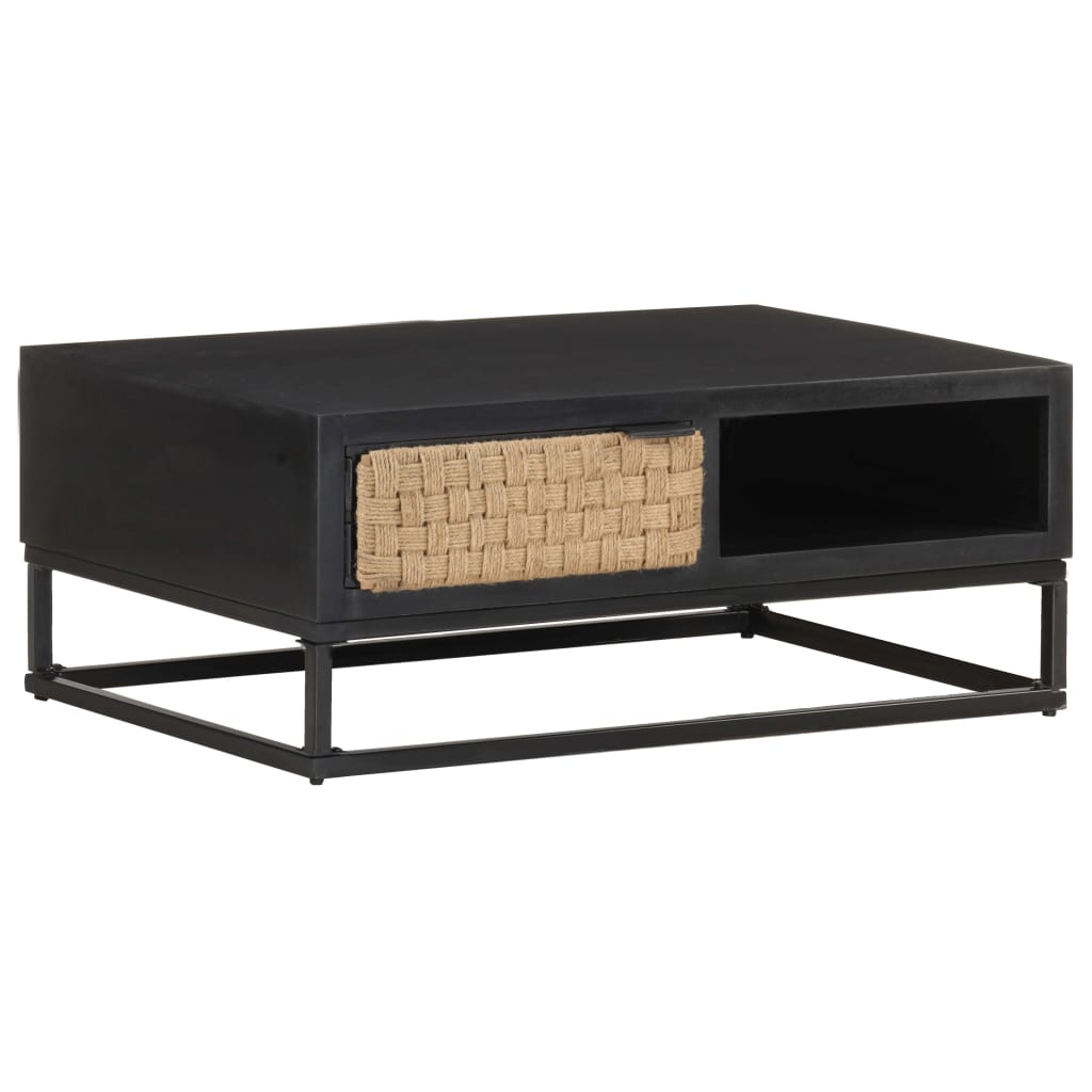 Salontafel 90x60x35 cm massief mangohout is nu te koop bij PeponiXL, paradijselijk wonen!