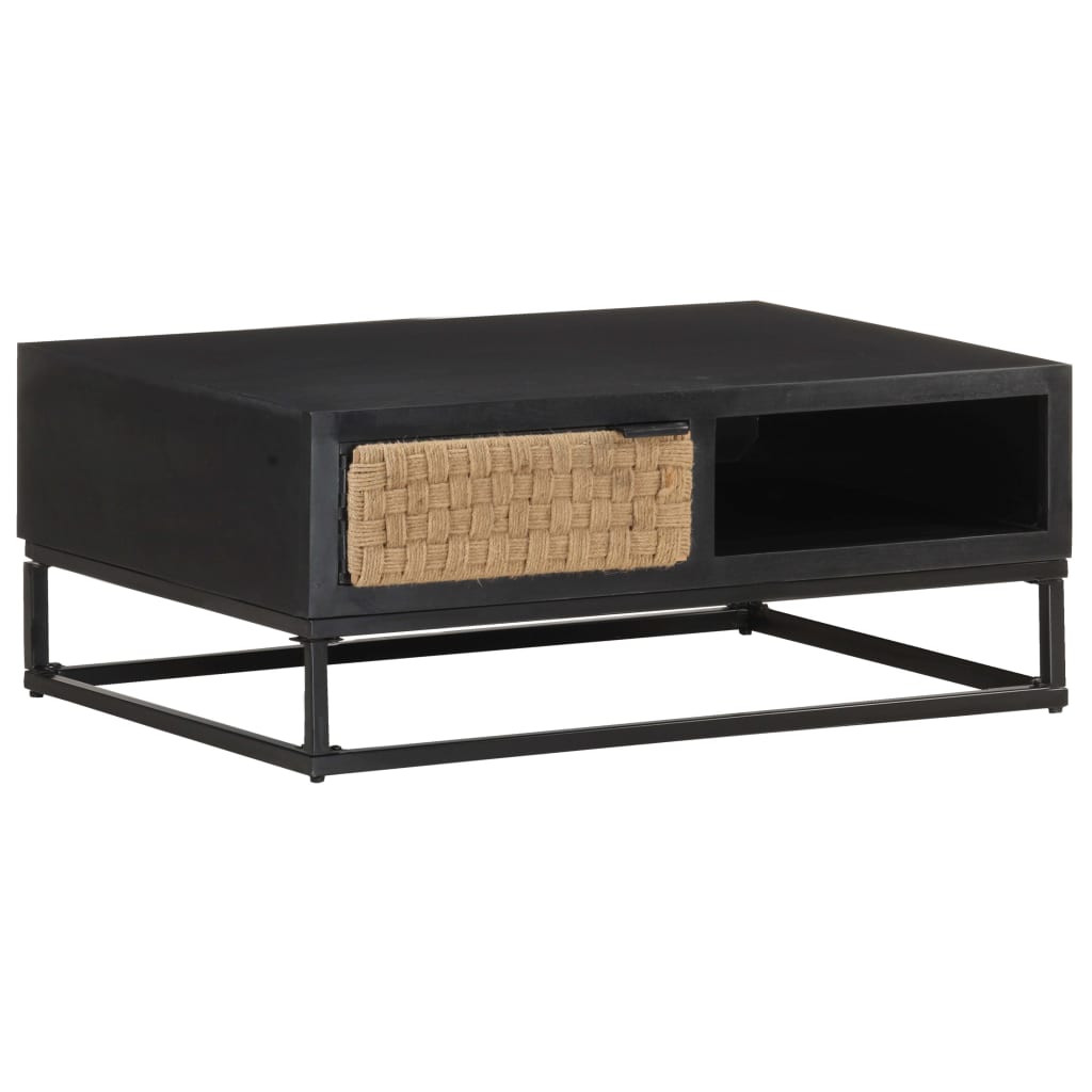 Salontafel 90x60x35 cm massief mangohout is nu te koop bij PeponiXL, paradijselijk wonen!