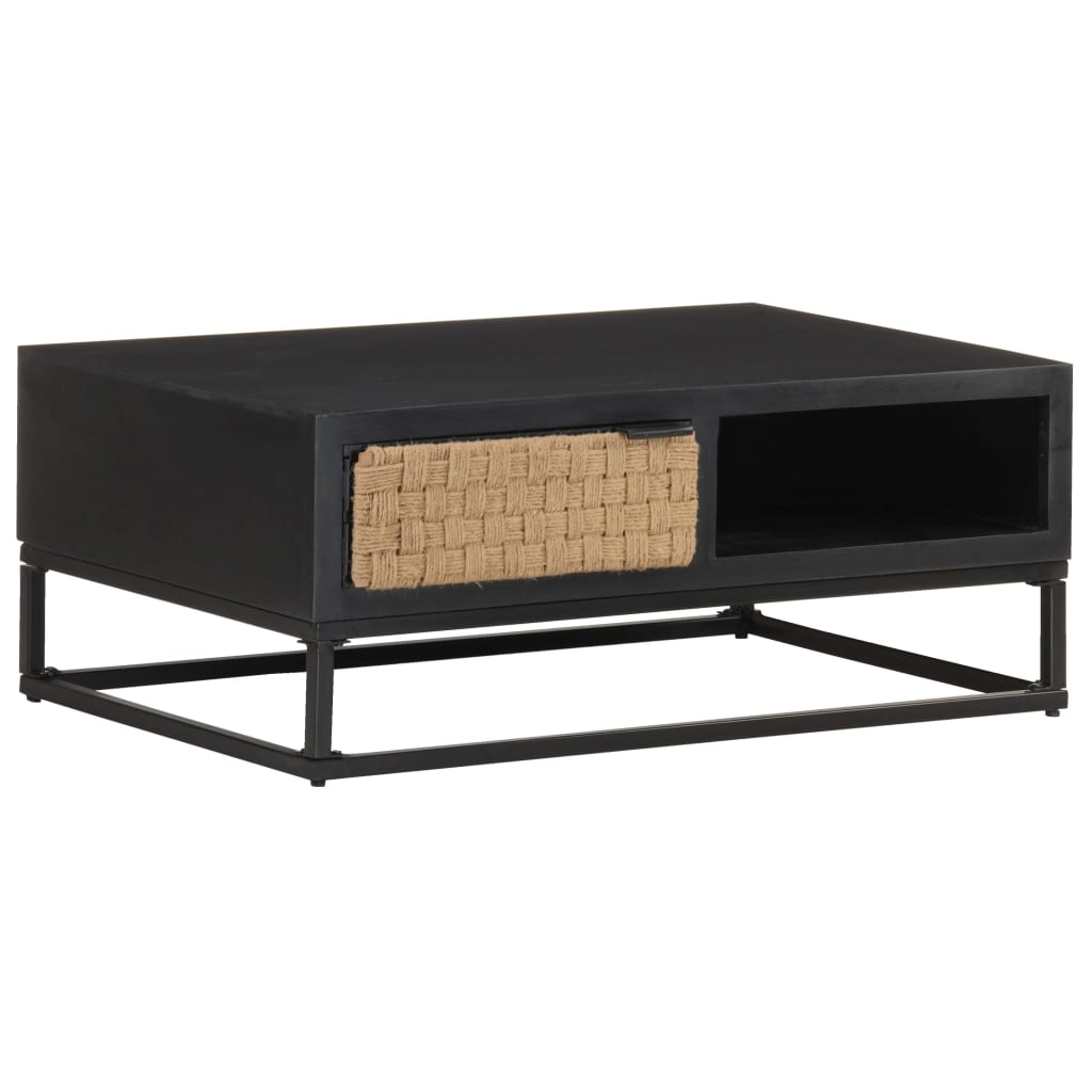 Salontafel 90x60x35 cm massief mangohout is nu te koop bij PeponiXL, paradijselijk wonen!