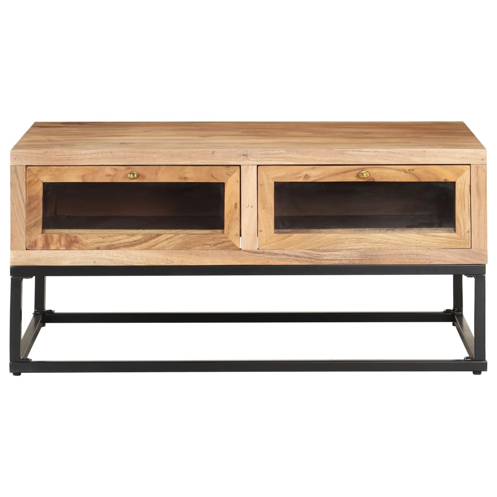 Salontafel 90x60x40 cm massief acaciahout is nu te koop bij PeponiXL, paradijselijk wonen!