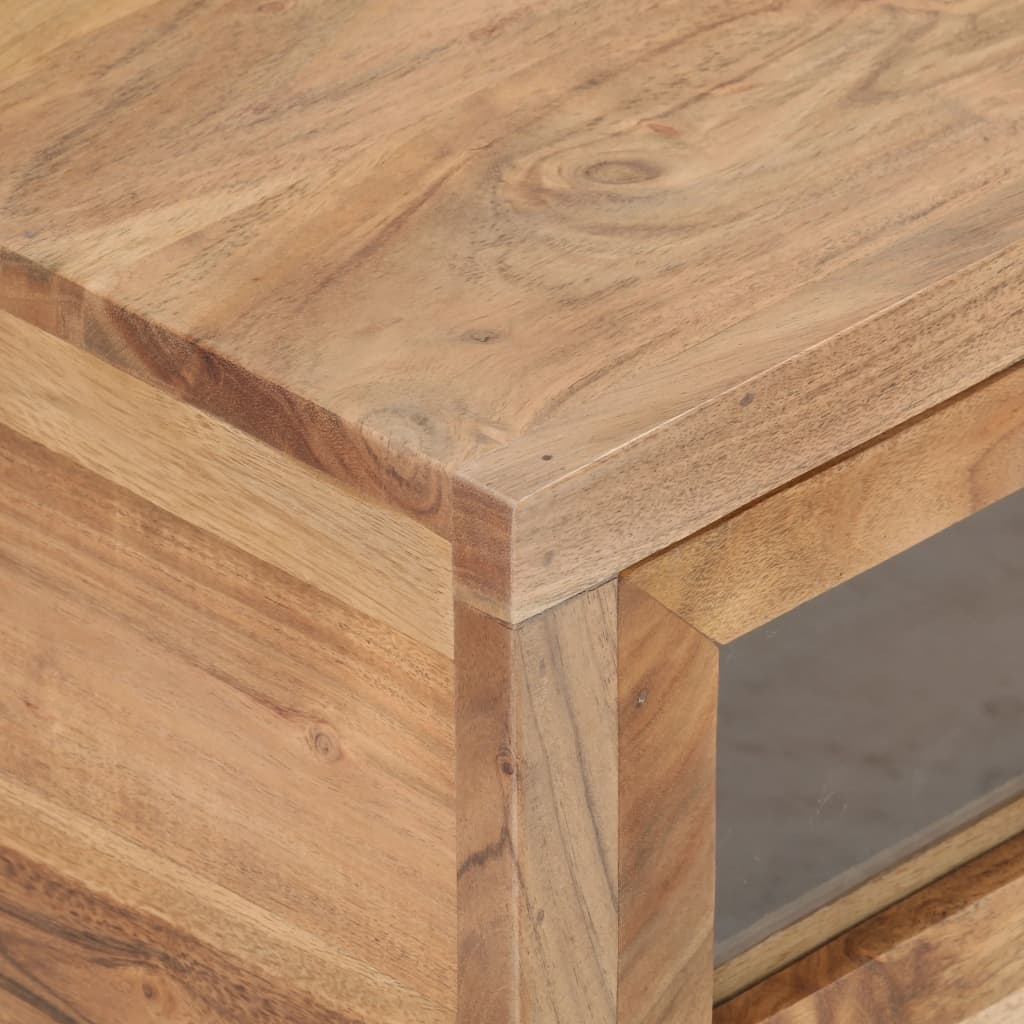 Salontafel 90x60x40 cm massief acaciahout is nu te koop bij PeponiXL, paradijselijk wonen!