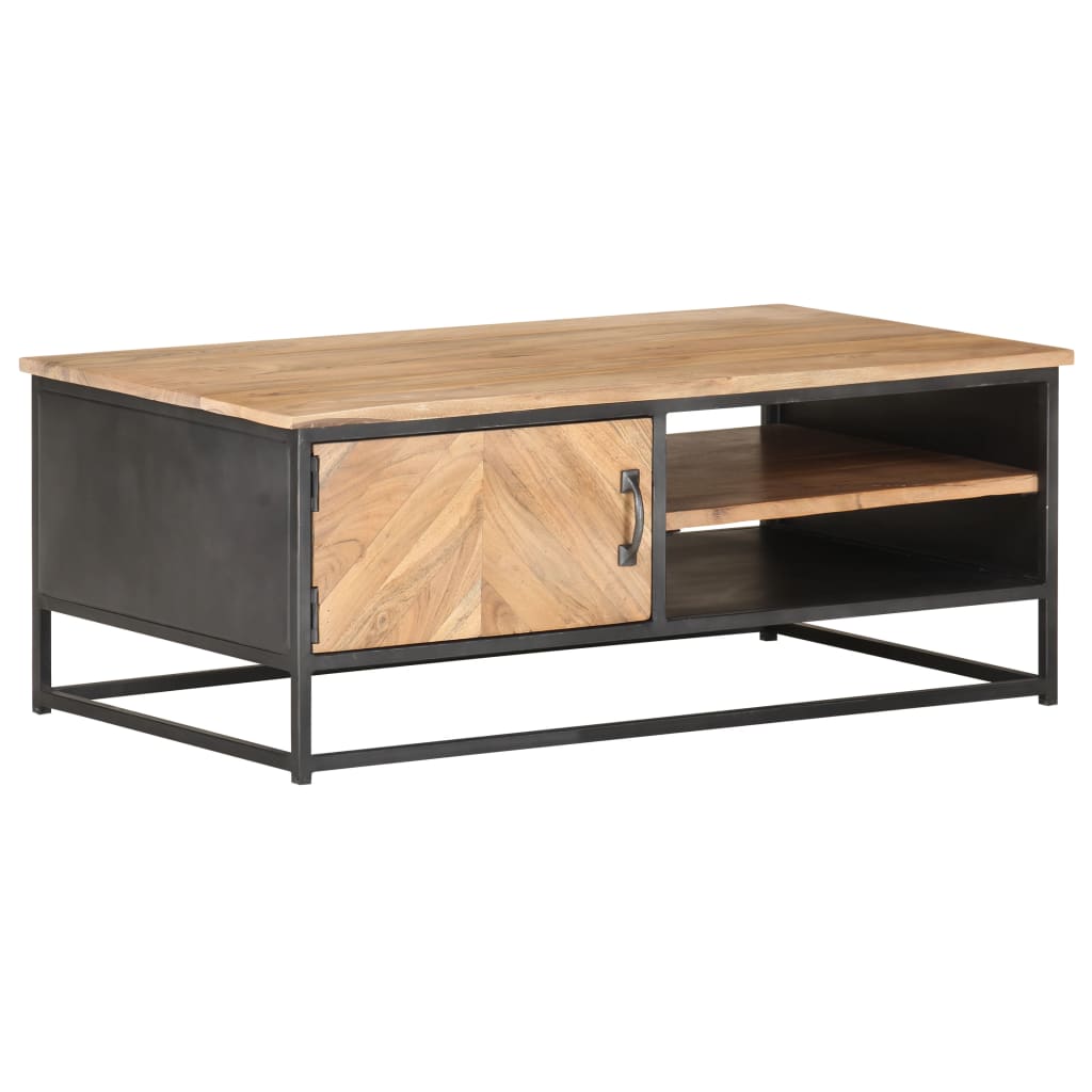 Salontafel 90x50x35 cm massief acaciahout is nu te koop bij PeponiXL, paradijselijk wonen!