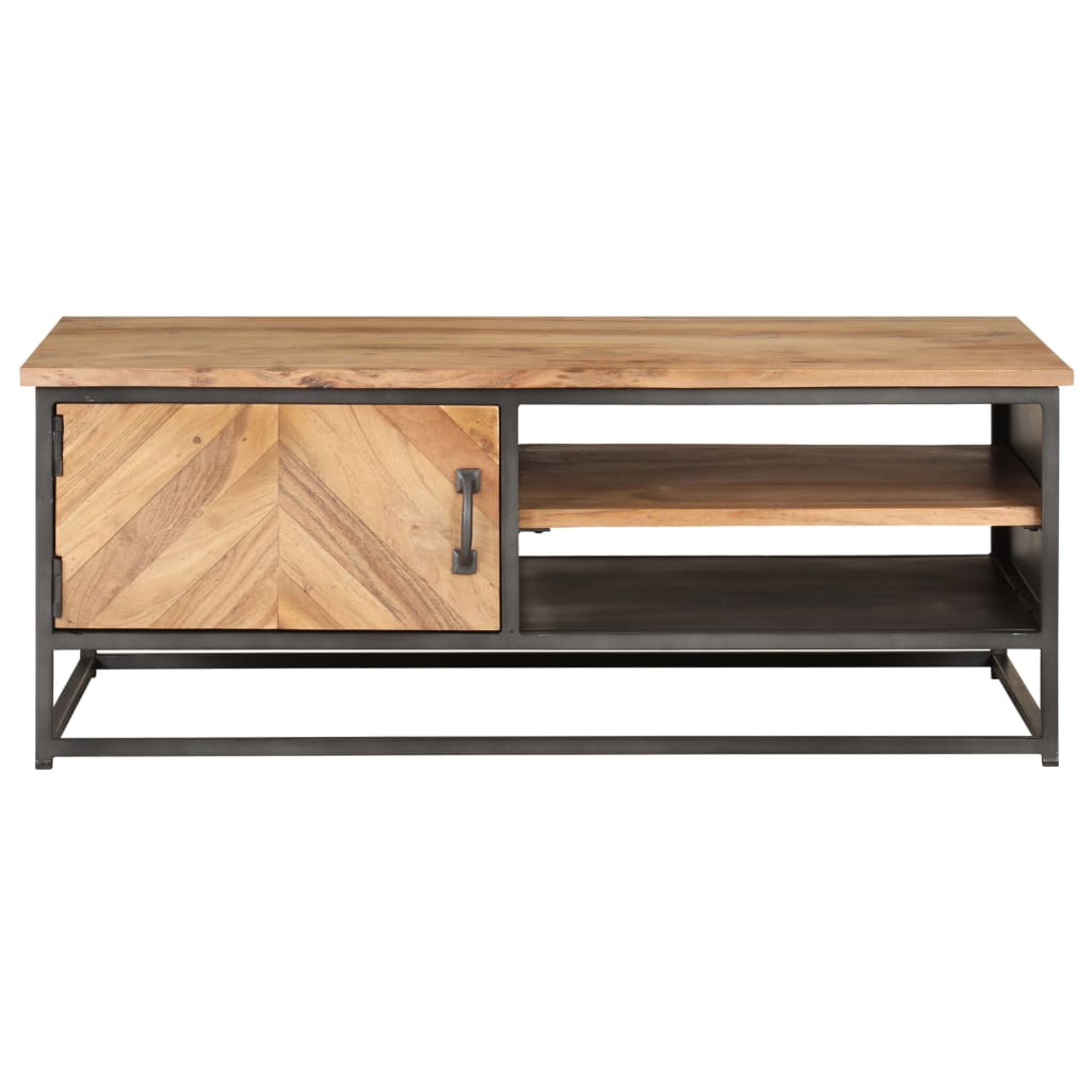 Salontafel 90x50x35 cm massief acaciahout is nu te koop bij PeponiXL, paradijselijk wonen!