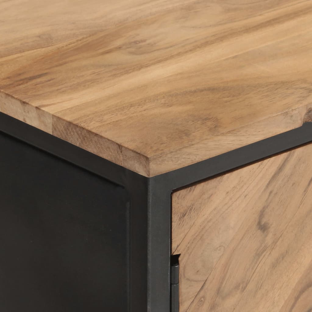 Dressoir 120x30x75 cm massief acaciahout is nu te koop bij PeponiXL, paradijselijk wonen!