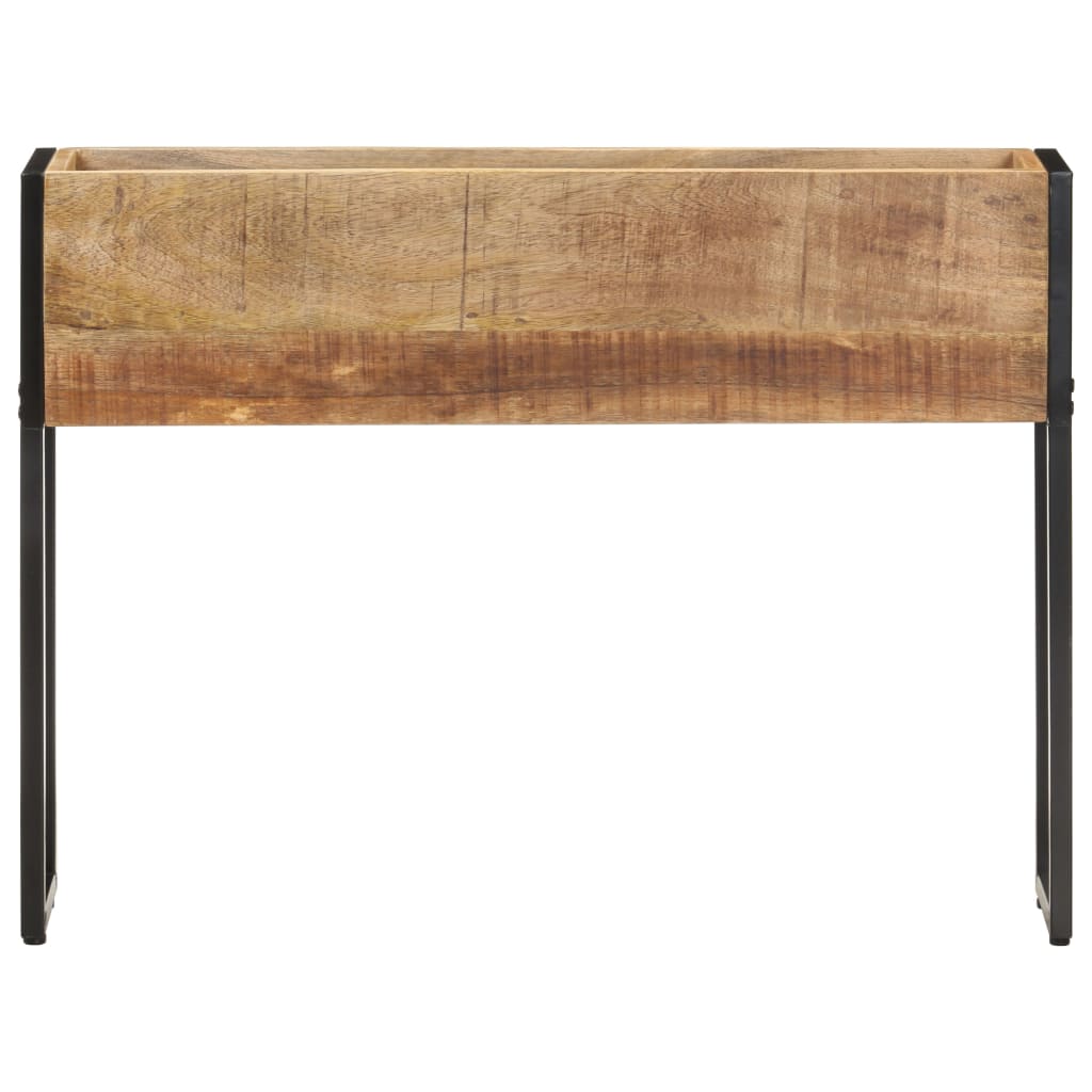 Plantenbak 90x20x68 cm ruw mangohout is nu te koop bij PeponiXL, paradijselijk wonen!