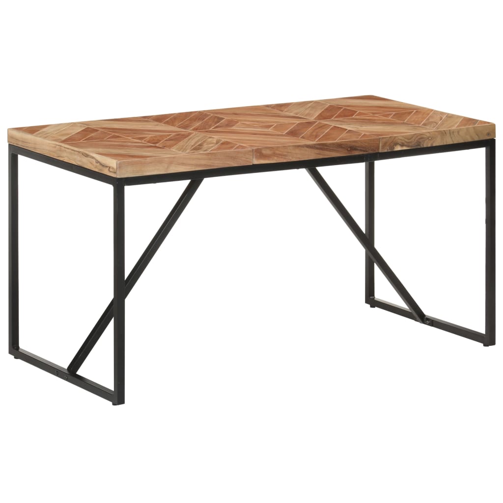 Eettafel 140x70x76 cm massief acaciahout en mangohout is nu te koop bij PeponiXL, paradijselijk wonen!