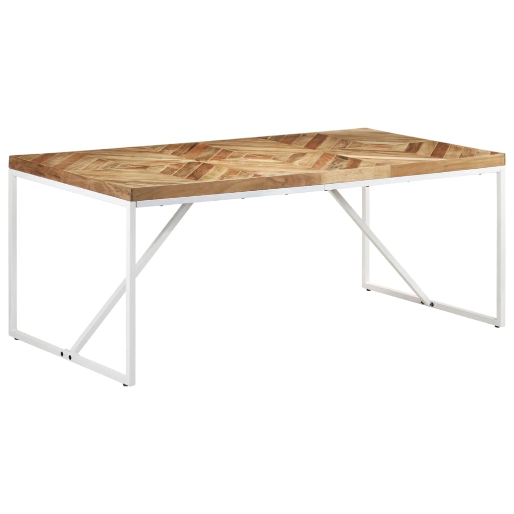 Eettafel 180x90x76 cm massief acaciahout en mangohout is nu te koop bij PeponiXL, paradijselijk wonen!