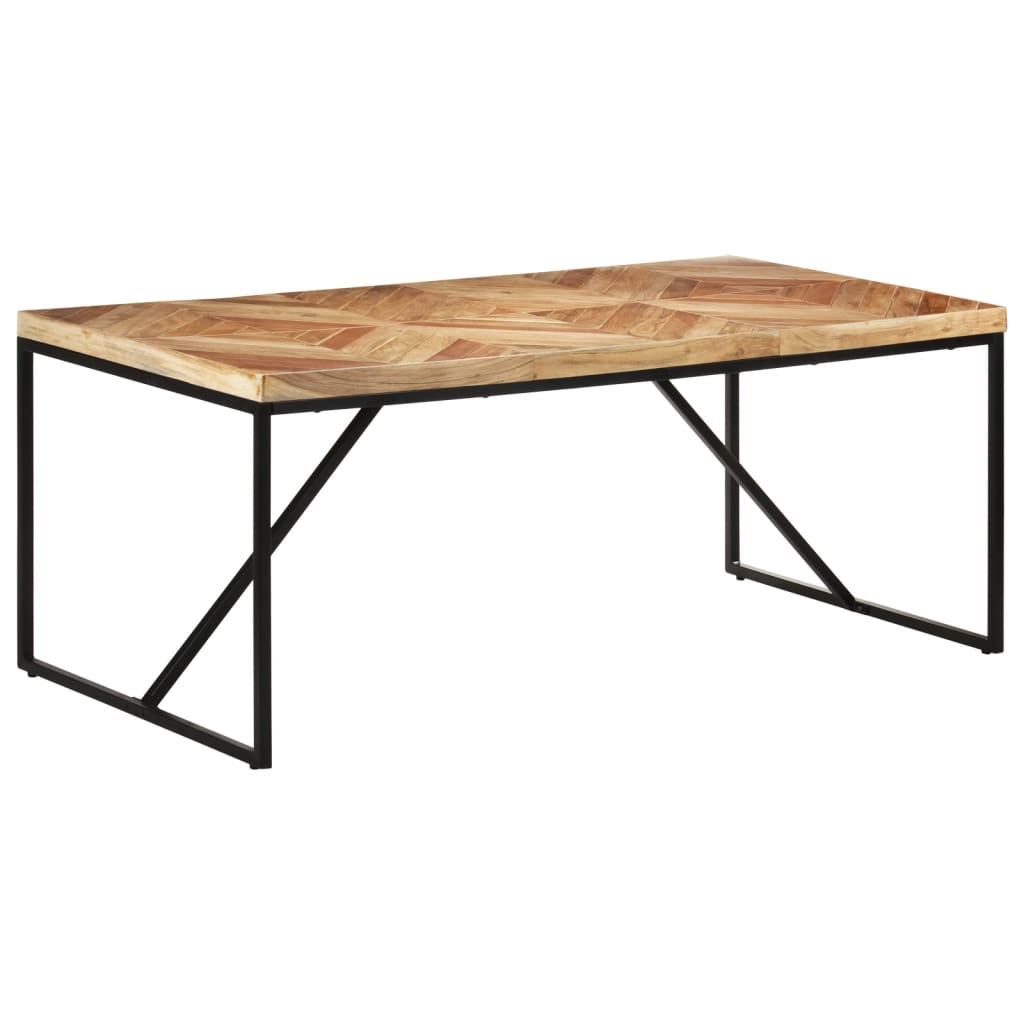 Eettafel 180x90x76 cm massief acaciahout en mangohout is nu te koop bij PeponiXL, paradijselijk wonen!