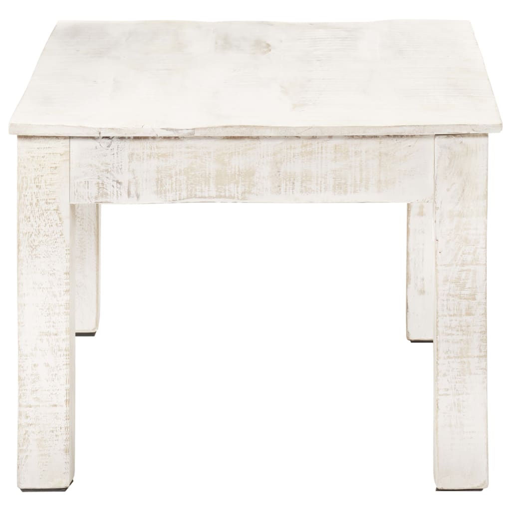 Salontafel 110x60x45 cm massief mangohout wit is nu te koop bij PeponiXL, paradijselijk wonen!