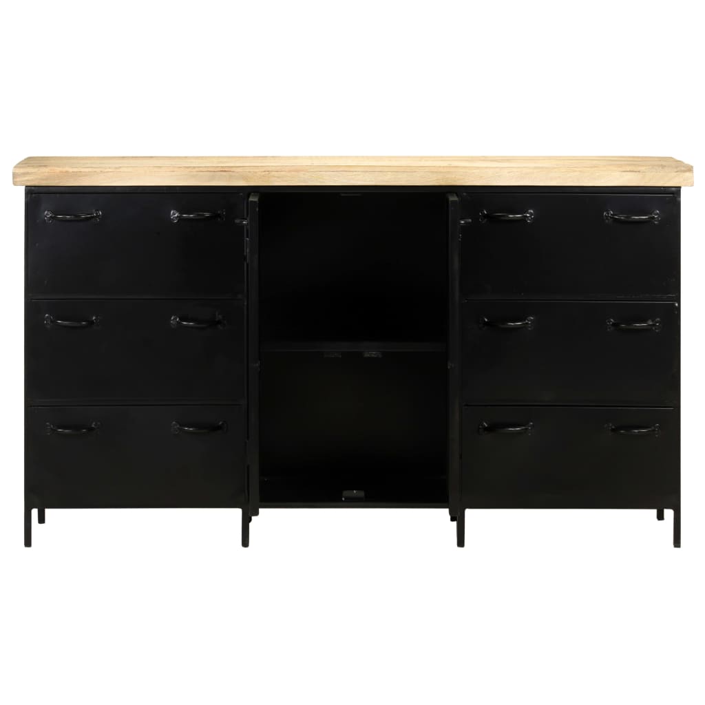 Dressoir 140x38x76 cm ruw mangohout is nu te koop bij PeponiXL, paradijselijk wonen!