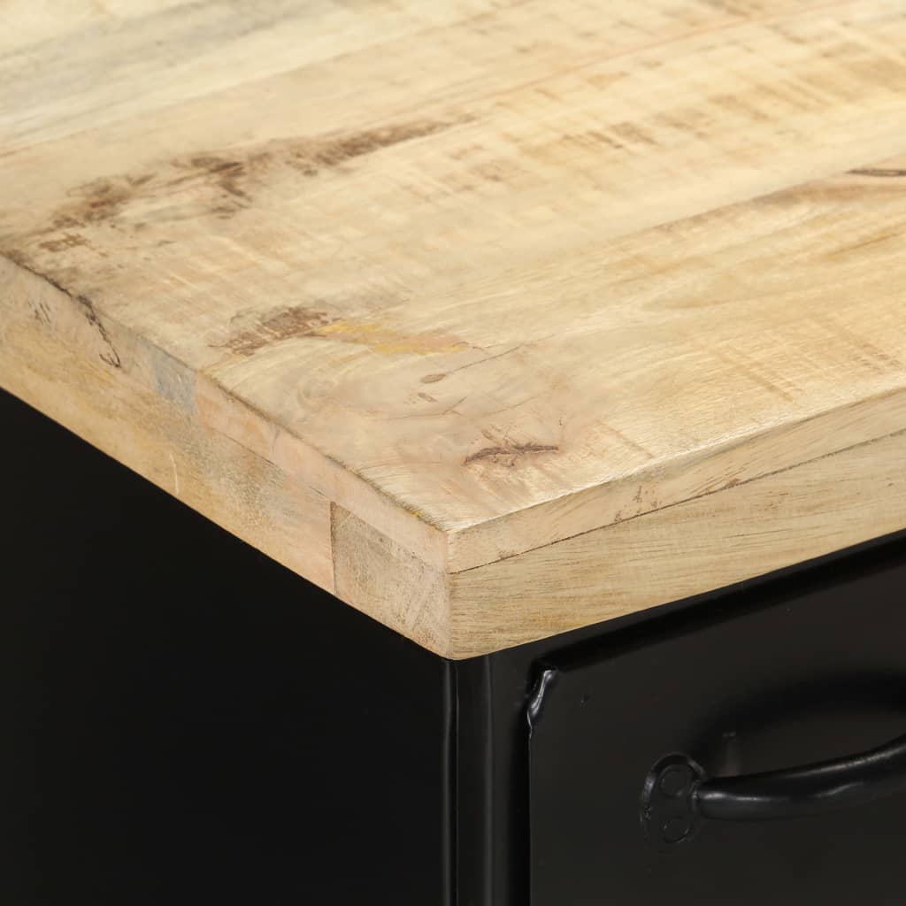 Dressoir 140x38x76 cm ruw mangohout is nu te koop bij PeponiXL, paradijselijk wonen!