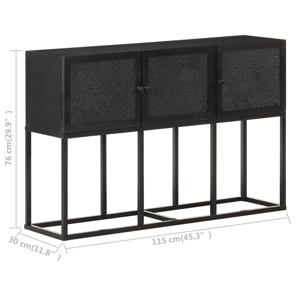 Dressoir 115x30x76 cm massief mangohout is nu te koop bij PeponiXL, paradijselijk wonen!