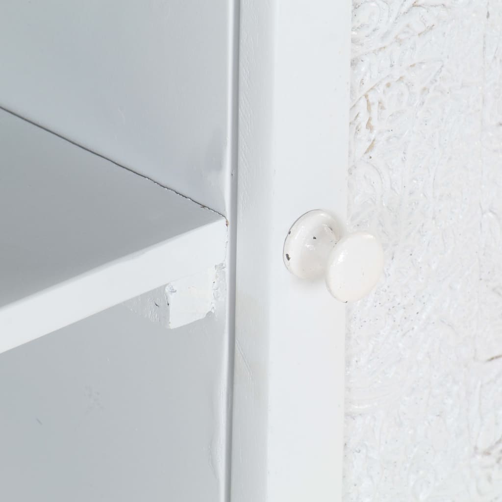 Tv-meubel 115x30x46 cm massief mangohout wit is nu te koop bij PeponiXL, paradijselijk wonen!