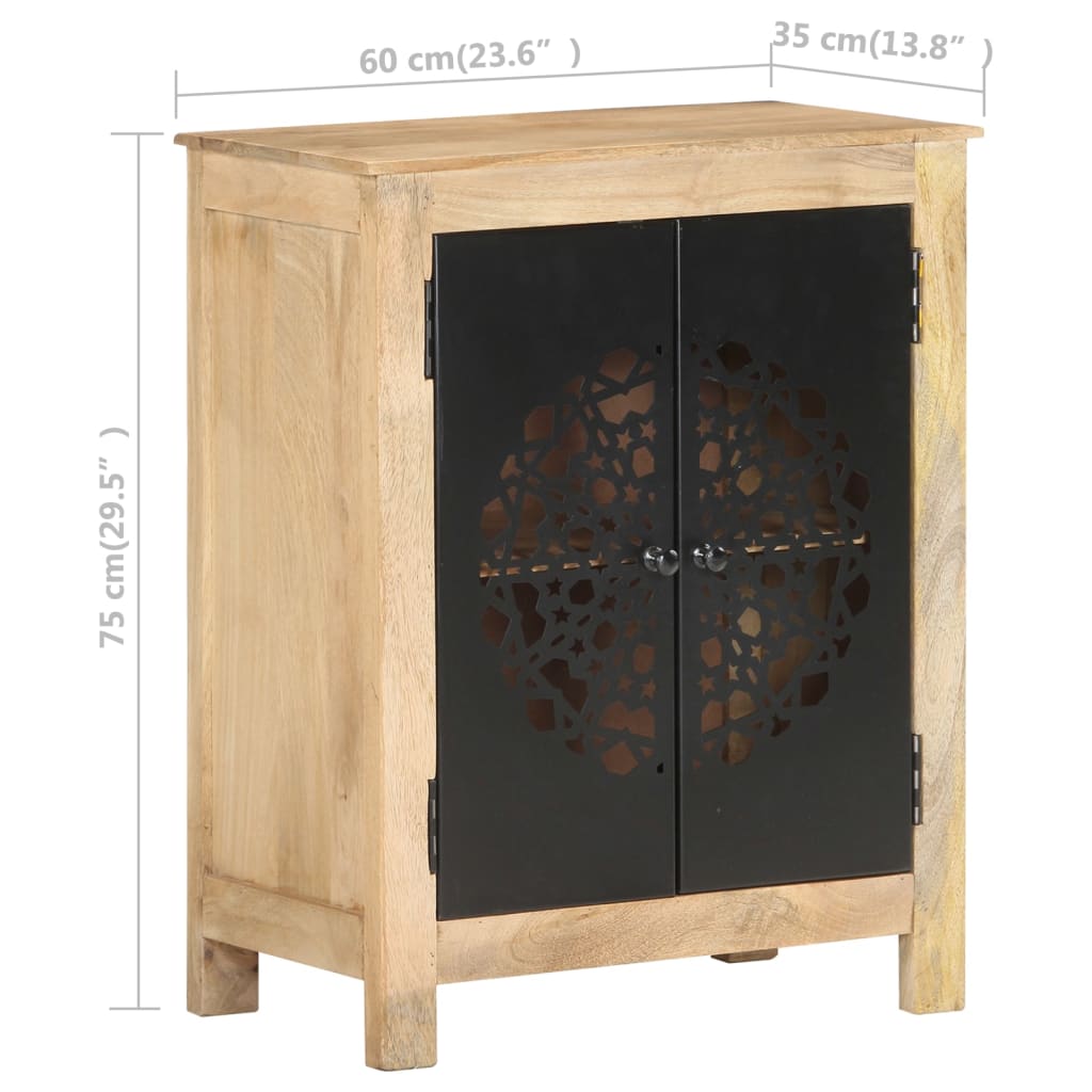 Dressoir 60x35x75 cm massief mangohout is nu te koop bij PeponiXL, paradijselijk wonen!