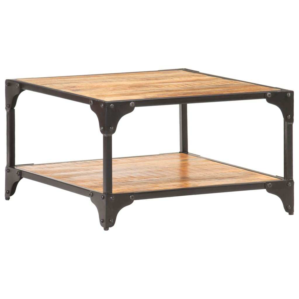 Salontafel 60x60x35 cm massief mangohout is nu te koop bij PeponiXL, paradijselijk wonen!