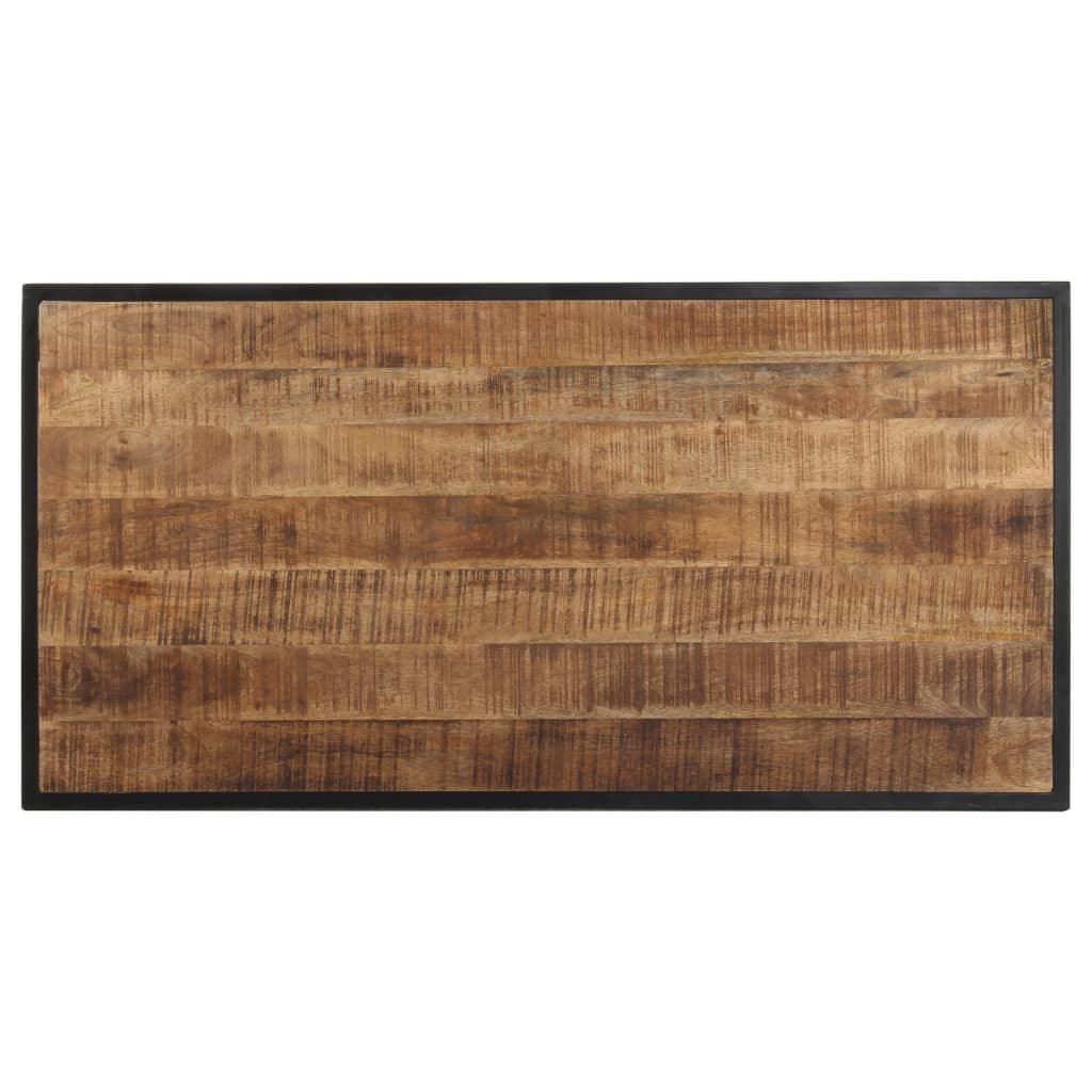 Eettafel 120 cm ruw mangohout is nu te koop bij PeponiXL, paradijselijk wonen!