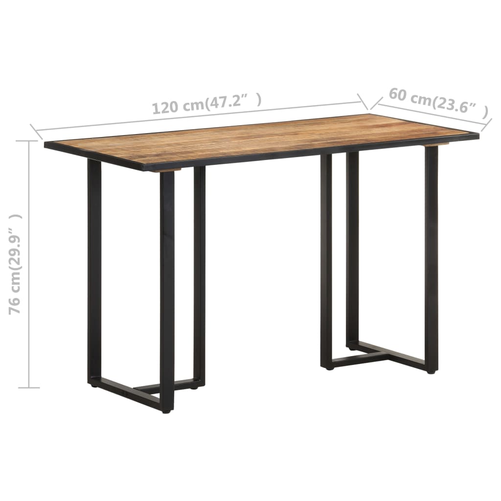 Eettafel 120 cm ruw mangohout is nu te koop bij PeponiXL, paradijselijk wonen!