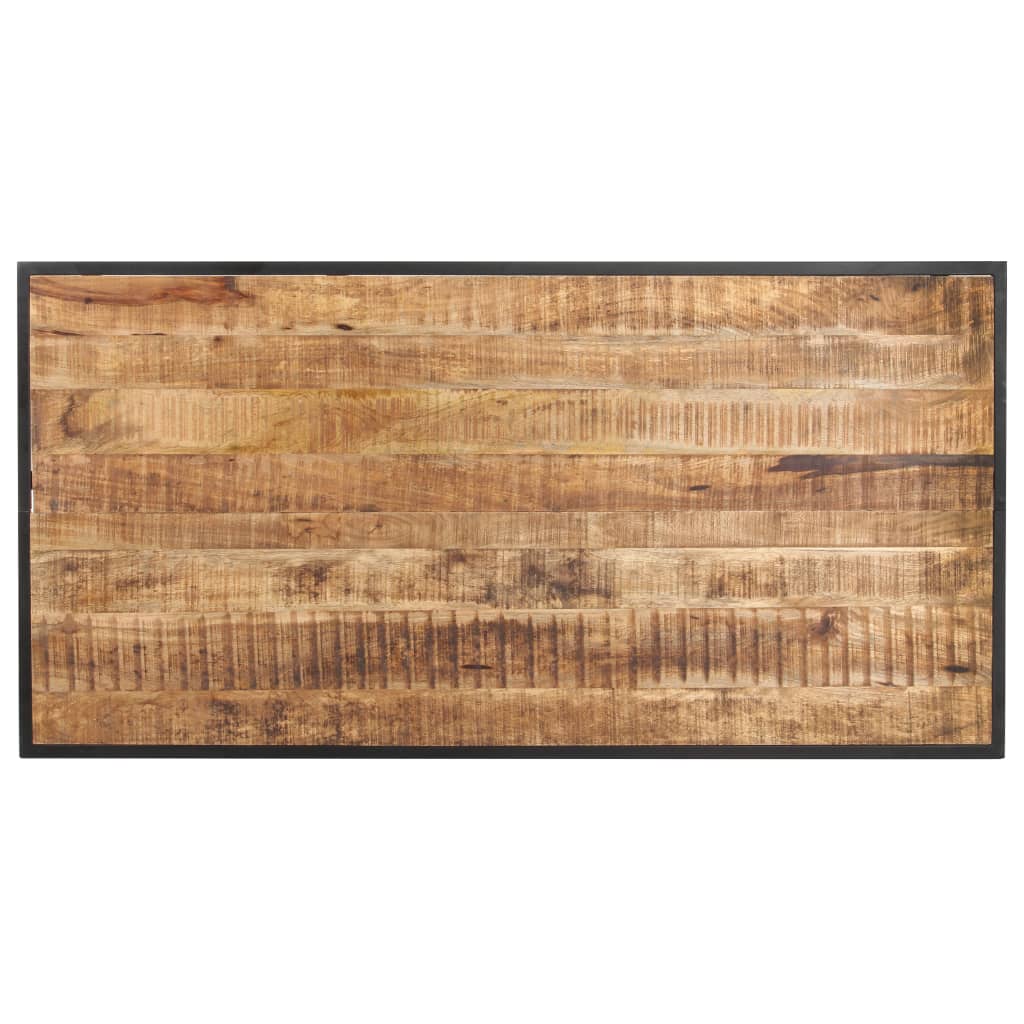 Eettafel 140 cm ruw mangohout is nu te koop bij PeponiXL, paradijselijk wonen!