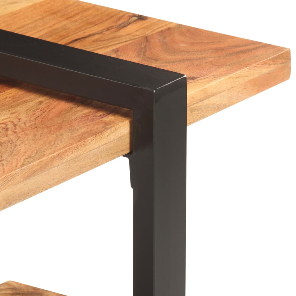 Tv-meubel 130x40x40 cm massief acaciahout is nu te koop bij PeponiXL, paradijselijk wonen!