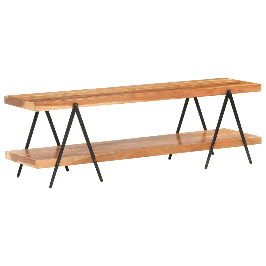 Tv-meubel 160x40x50 cm massief acaciahout is nu te koop bij PeponiXL, paradijselijk wonen!