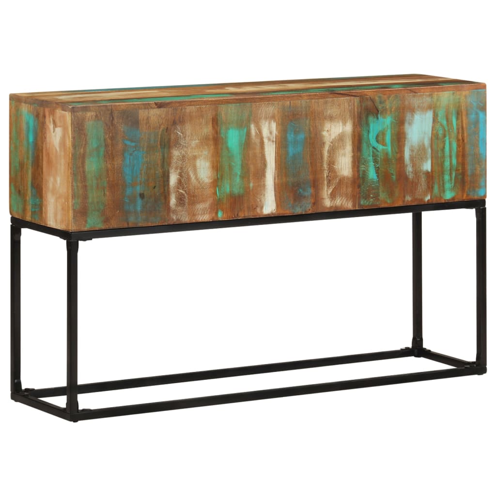 Wandtafel 120x30x75 cm massief gerecycled hout is nu te koop bij PeponiXL, paradijselijk wonen!