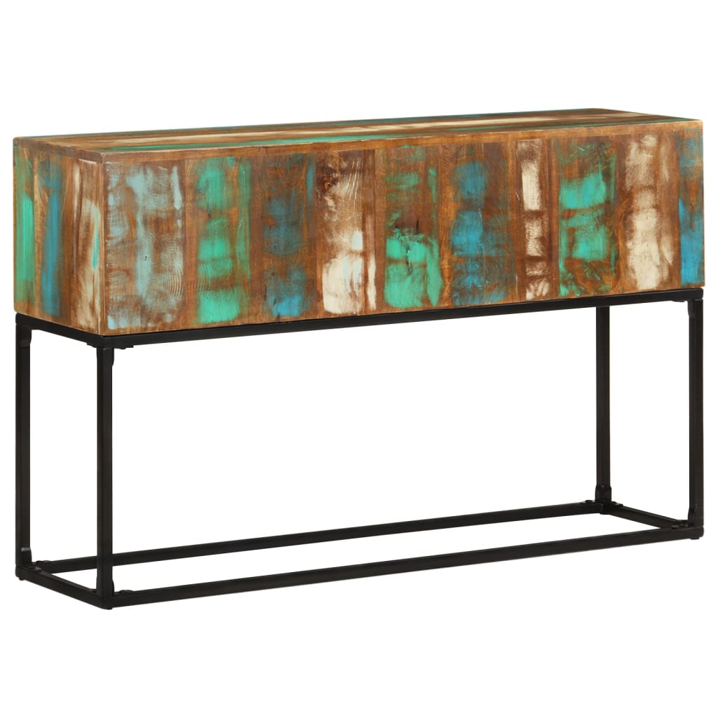 Wandtafel 120x30x75 cm massief gerecycled hout is nu te koop bij PeponiXL, paradijselijk wonen!