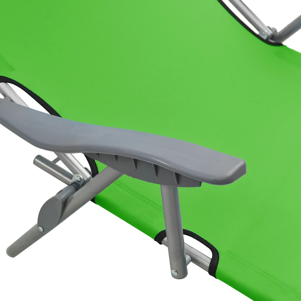 Ligbed met luifel staal groen is nu te koop bij PeponiXL, paradijselijk wonen!