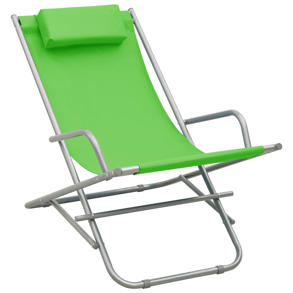 Klapstoelen 2 st staal groen is nu te koop bij PeponiXL, paradijselijk wonen!